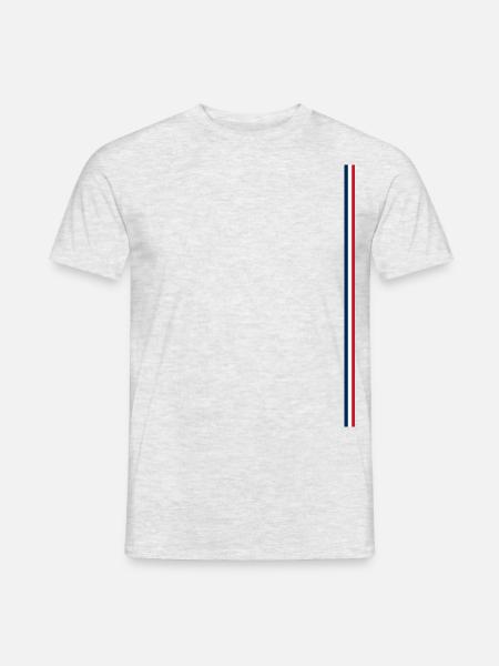 France Flag Style Stripes - Men's T-Shirt - heather grey