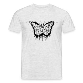 black butterfly brutal deluxe - Men's T-Shirt - heather grey - Front - AI Model Male 178 dark (178cm)
