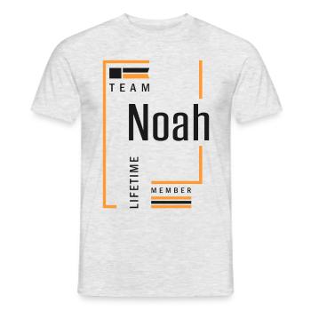 Team Noah - Men's T-Shirt - heather grey - Front - AI Model Male 178 dark (178cm)