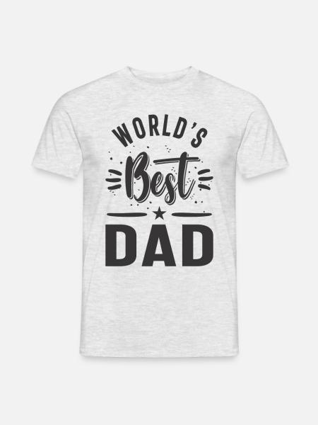 Bester Vater der Welt - Männer T-Shirt - Grau meliert
