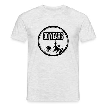 30 years! - Men's T-Shirt - heather grey - Front - AI Model Male 178 dark (178cm)