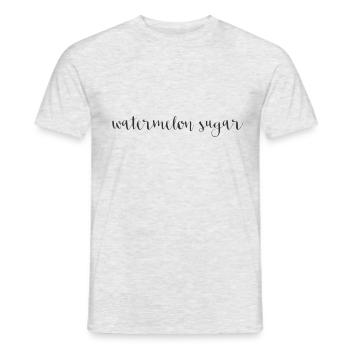 Wassermelonenzucker - Männer T-Shirt - Grau meliert - Vorne - AI Model Male 178 dark (178cm)