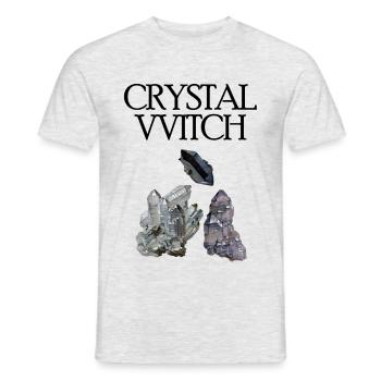 Crystal Witch - Men's T-Shirt - heather grey - Front - AI Model Male 178 dark (178cm)
