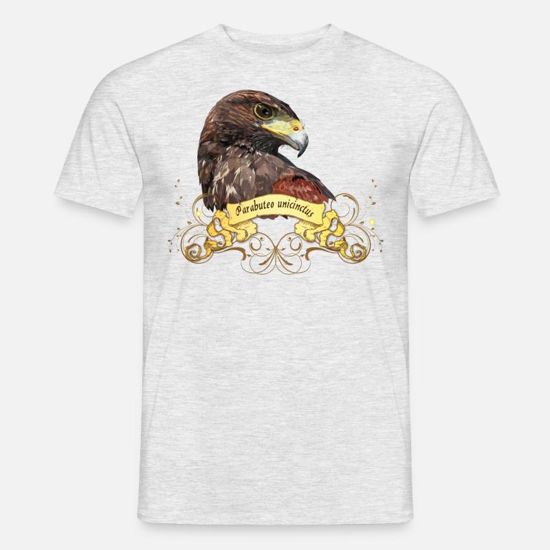 Harris Hawk - Männer T-Shirt - Grau meliert