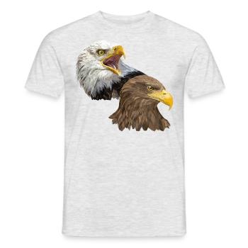 Pigargos - Männer T-Shirt - Grau meliert - Vorne - AI Model Male 178 dark (178cm)