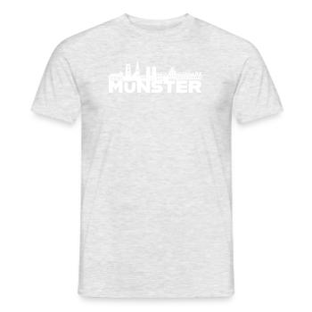 Idée cadeau Munster Allemagne skyline - T-shirt homme - gris chiné - Devant - AI Model Male 178 dark (178cm)