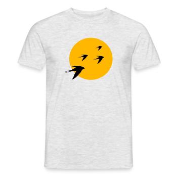 Birds bird sun - Men's T-Shirt - heather grey - Front - AI Model Male 178 dark (178cm)