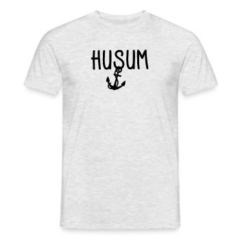 Husum - Männer T-Shirt - Grau meliert - Vorne - AI Model Male 178 dark (178cm)