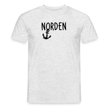 Norden - Männer T-Shirt - Grau meliert - Vorne - AI Model Male 178 dark (178cm)