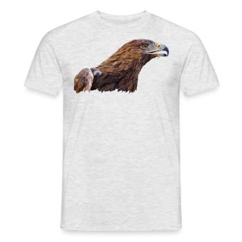 Golden Eagle - Men's T-Shirt - heather grey - Front - AI Model Male 178 dark (178cm)