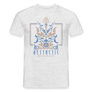 Art Nouveau, Arts & Crafts Vintage-1900 - T-shirt homme - gris chiné - Devant - AI Model Male 178 dark (178cm)