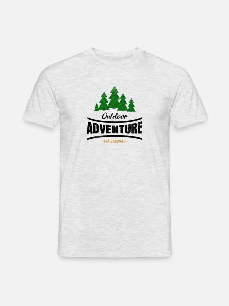 Outdoor Adventure Pfälzerwald - Männer T-Shirt - Grau meliert