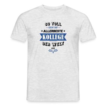 So toll sieht der allerbeste Kollege der Welt aus! - Männer T-Shirt - Grau meliert - Vorne - AI Model Male 178 dark (178cm)