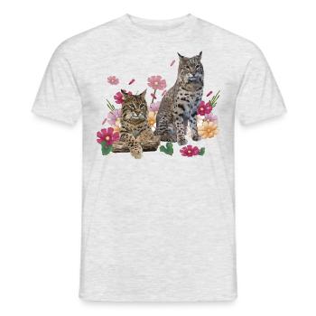 Lynx - Men's T-Shirt - heather grey - Front - AI Model Male 178 dark (178cm)