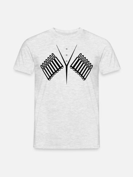 DJIGIT Style - The Warrior of Caucasus - T-skjorte herre - gråmelert