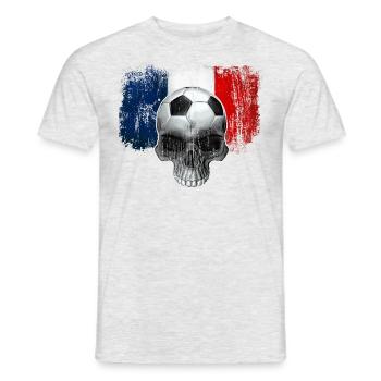France Football Fan - Men's T-Shirt - heather grey - Front - AI Model Male 178 dark (178cm)