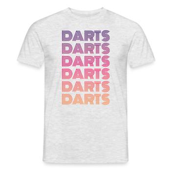 Darts Dart spielen - Männer T-Shirt - Grau meliert - Vorne - AI Model Male 178 dark (178cm)