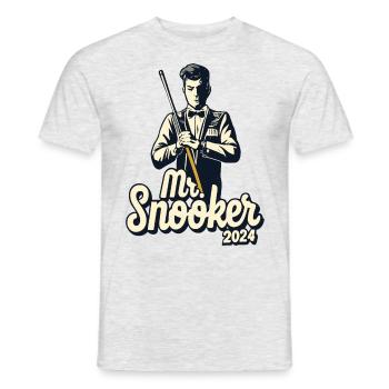 Mr. Snooker Pool Billiards Snooker Player - Men's T-Shirt - heather grey - Front - AI Model Male 178 dark (178cm)