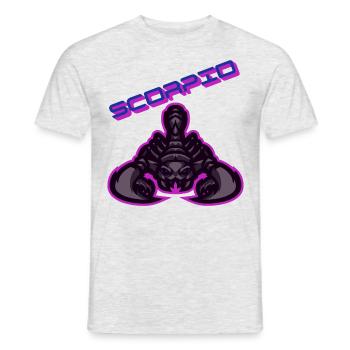 Scorpio - Männer T-Shirt - Grau meliert - Vorne - AI Model Male 178 dark (178cm)