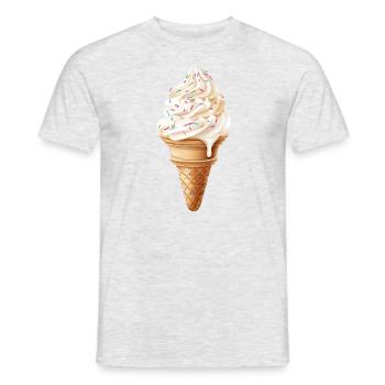 Ice-cold sweet seduction with sprinkles - Men's T-Shirt - heather grey - Front - AI Model Male 178 dark (178cm)