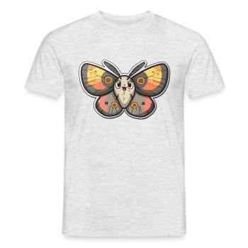 Magical Kawaii Moth For You - Men's T-Shirt - heather grey - Front - AI Model Male 178 dark (178cm)