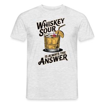 Urlaub Cocktail Whiskey - Männer T-Shirt - Grau meliert - Vorne - AI Model Male 178 dark (178cm)