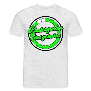 Farben änderbar | Kindergarten wird geladen - Männer T-Shirt - Grau meliert - Vorne - AI Model Male 178 dark (178cm)