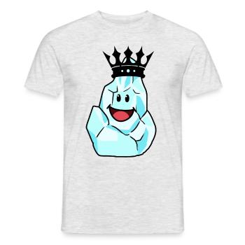 King winter crown fantasy fairy tale fable frost - Men's T-Shirt - heather grey - Front - AI Model Male 178 dark (178cm)