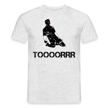 Tor Toooorrr Fußball Fußballer - Männer T-Shirt - Grau meliert - Vorne - AI Model Male 178 dark (178cm)