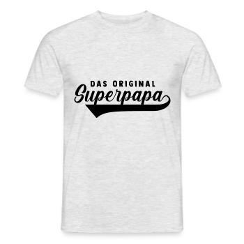 Father Dad - Men's T-Shirt - heather grey - Front - AI Model Male 178 dark (178cm)
