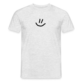 Sourire - T-shirt homme - gris chiné - Devant - AI Model Male 178 dark (178cm)