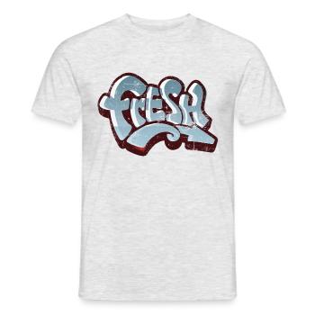 Fresh Graffiti Vintage - Männer T-Shirt - Grau meliert - Vorne - AI Model Male 178 dark (178cm)