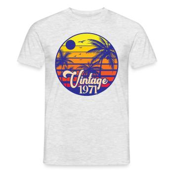 Millésime 1971 - T-shirt homme - gris chiné - Devant - AI Model Male 178 dark (178cm)