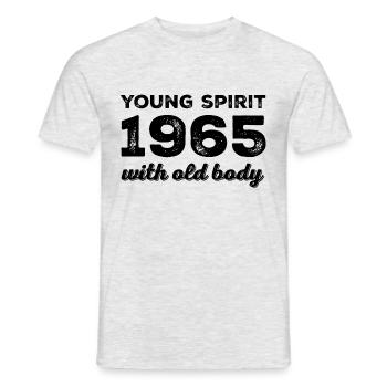 Millésime 1965 - T-shirt homme - gris chiné - Devant - AI Model Male 178 dark (178cm)