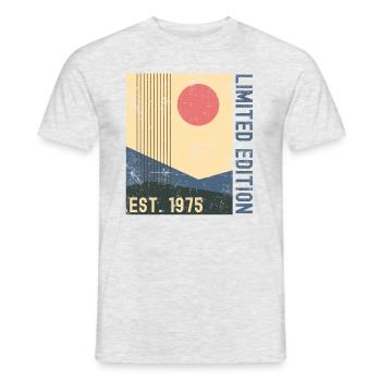 Millésime 1975 - T-shirt homme - gris chiné - Devant - AI Model Male 178 dark (178cm)