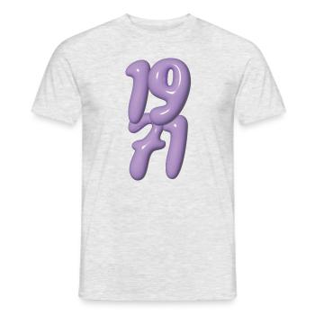 Millésime 1971 - T-shirt homme - gris chiné - Devant - AI Model Male 178 dark (178cm)