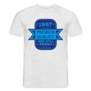 Millésime 1967 - T-shirt homme - gris chiné - Devant - AI Model Male 178 dark (178cm)