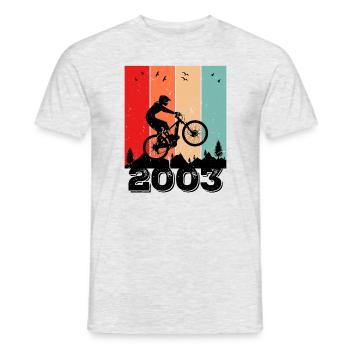 Millésime 2003 - T-shirt homme - gris chiné - Devant - AI Model Male 178 dark (178cm)