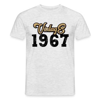Millésime 1967 - T-shirt homme - gris chiné - Devant - AI Model Male 178 dark (178cm)