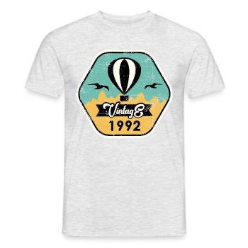 Millésime 1992 - T-shirt homme - gris chiné - Devant - AI Model Male 178 dark (178cm)