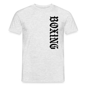 Boxing Retro - Männer T-Shirt - Grau meliert - Vorne - AI Model Male 178 dark (178cm)