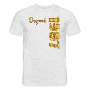 Millésime 1987 - T-shirt homme - gris chiné - Devant - AI Model Male 178 dark (178cm)