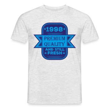 Millésime 1998 - T-shirt homme - gris chiné - Devant - AI Model Male 178 dark (178cm)
