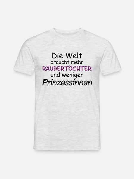 Räubertöchter Prinzessinnen Tochter - Männer T-Shirt - Grau meliert