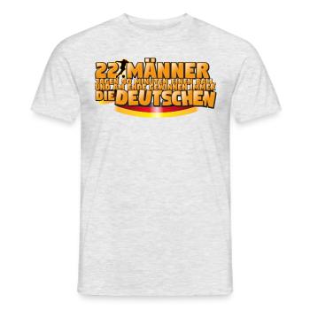 Deutschland Fußball Gewinner. - Männer T-Shirt - Grau meliert - Vorne - AI Model Male 178 dark (178cm)
