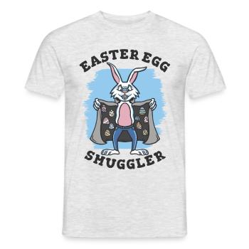 Oeufs de Pâques Contrebandier Lapin de Pâques - T-shirt homme - gris chiné - Devant - AI Model Male 178 dark (178cm)