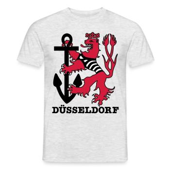 Düsseldorf Düsseldorf Düsseldorf Maritim Loewe - T-shirt homme - gris chiné - Devant - AI Model Male 178 dark (178cm)