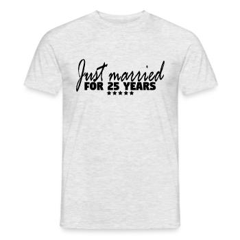 Frsch married for 25 years! - Men's T-Shirt - heather grey - Front - AI Model Male 178 dark (178cm)