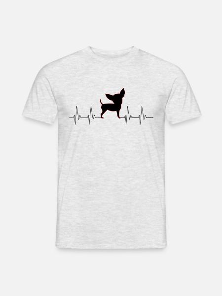 Chihuahua Love - Men's T-Shirt - heather grey
