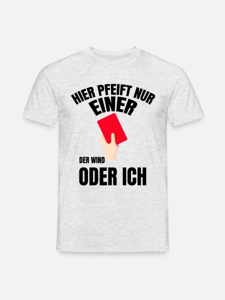 Schiedsrichter Karten Schiedsrichter Schiri Karten - Männer T-Shirt - Grau meliert